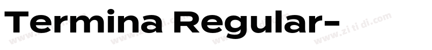 Termina Regular字体转换